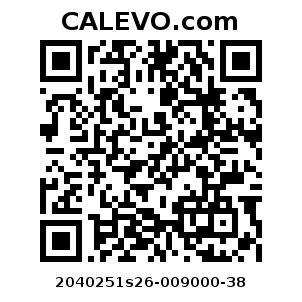 Calevo.com pricetag 2040251s26-009000-38