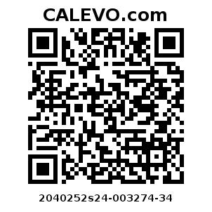 Calevo.com Preisschild 2040252s24-003274-34