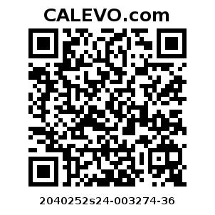 Calevo.com Preisschild 2040252s24-003274-36