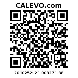 Calevo.com Preisschild 2040252s24-003274-38
