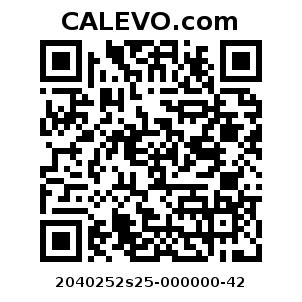 Calevo.com pricetag 2040252s25-000000-42