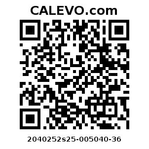 Calevo.com pricetag 2040252s25-005040-36