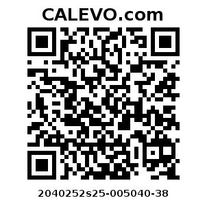 Calevo.com pricetag 2040252s25-005040-38