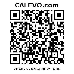 Calevo.com Preisschild 2040252s26-008250-36