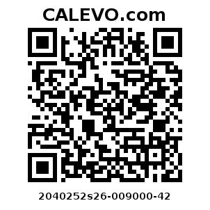 Calevo.com Preisschild 2040252s26-009000-42