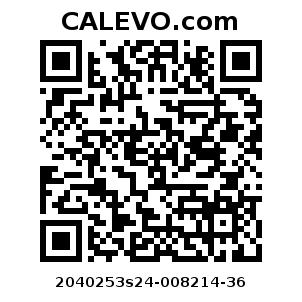 Calevo.com Preisschild 2040253s24-008214-36