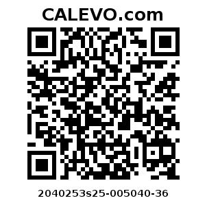 Calevo.com Preisschild 2040253s25-005040-36