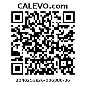 Calevo.com Preisschild 2040253s26-006380-36
