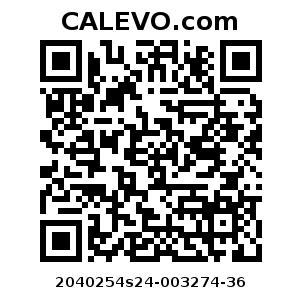 Calevo.com Preisschild 2040254s24-003274-36