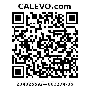 Calevo.com Preisschild 2040255s24-003274-36