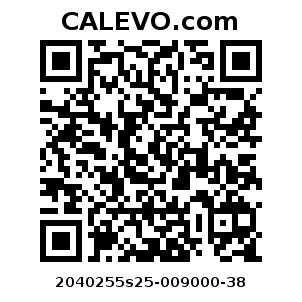 Calevo.com pricetag 2040255s25-009000-38