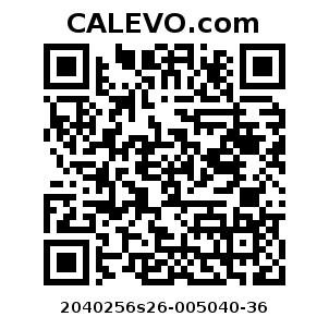 Calevo.com Preisschild 2040256s26-005040-36