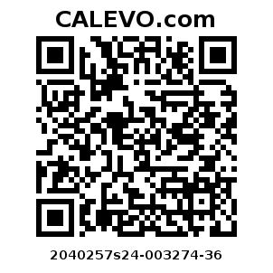 Calevo.com Preisschild 2040257s24-003274-36