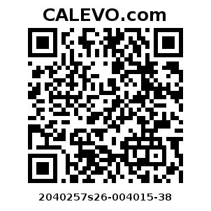 Calevo.com pricetag 2040257s26-004015-38