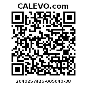 Calevo.com pricetag 2040257s26-005040-38