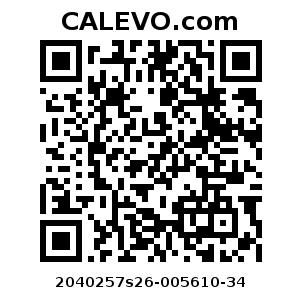 Calevo.com pricetag 2040257s26-005610-34