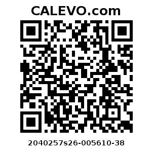 Calevo.com Preisschild 2040257s26-005610-38