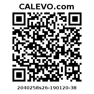 Calevo.com Preisschild 2040258s26-190120-38