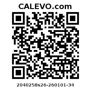 Calevo.com Preisschild 2040258s26-260101-34
