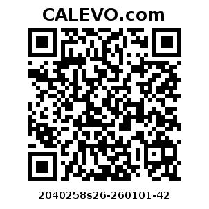 Calevo.com Preisschild 2040258s26-260101-42