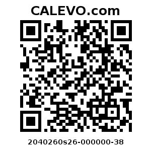 Calevo.com Preisschild 2040260s26-000000-38