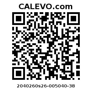 Calevo.com Preisschild 2040260s26-005040-38