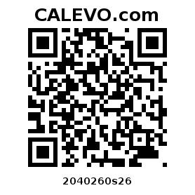 Calevo.com pricetag 2040260s26
