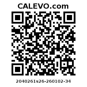 Calevo.com Preisschild 2040261s26-260102-34