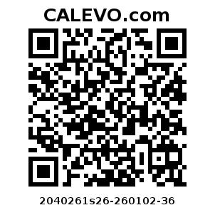 Calevo.com Preisschild 2040261s26-260102-36