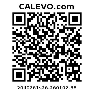 Calevo.com Preisschild 2040261s26-260102-38
