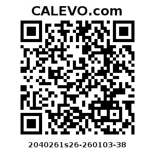 Calevo.com Preisschild 2040261s26-260103-38