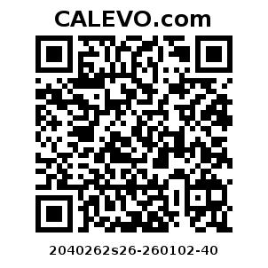 Calevo.com Preisschild 2040262s26-260102-40