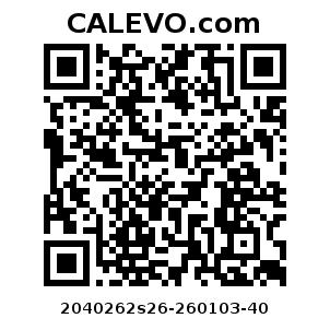 Calevo.com Preisschild 2040262s26-260103-40