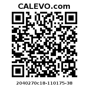 Calevo.com Preisschild 2040270c18-110175-38