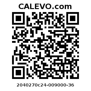 Calevo.com Preisschild 2040270c24-009000-36