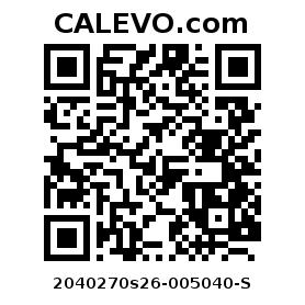 Calevo.com Preisschild 2040270s26-005040-S