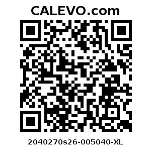 Calevo.com pricetag 2040270s26-005040-XL