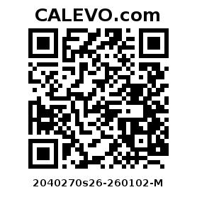 Calevo.com Preisschild 2040270s26-260102-M
