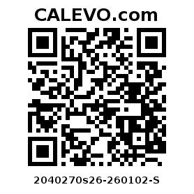 Calevo.com Preisschild 2040270s26-260102-S