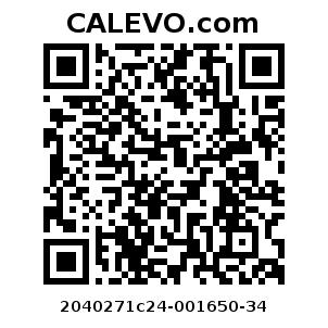Calevo.com Preisschild 2040271c24-001650-34