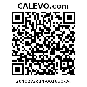 Calevo.com Preisschild 2040272c24-001650-34