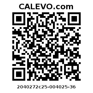Calevo.com Preisschild 2040272c25-004025-36