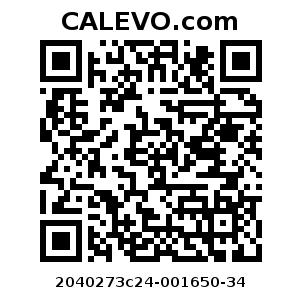 Calevo.com Preisschild 2040273c24-001650-34