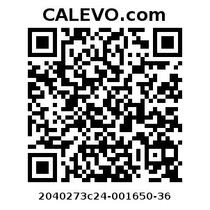 Calevo.com Preisschild 2040273c24-001650-36
