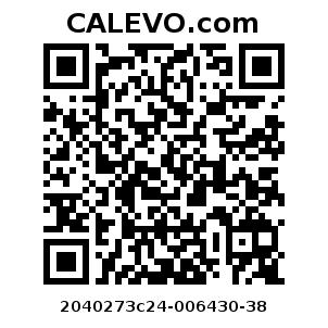 Calevo.com Preisschild 2040273c24-006430-38