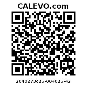 Calevo.com pricetag 2040273c25-004025-42