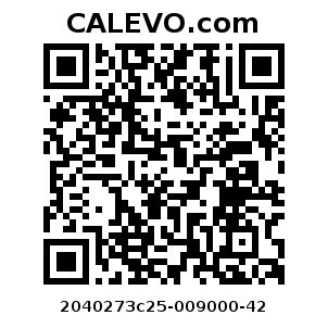 Calevo.com pricetag 2040273c25-009000-42