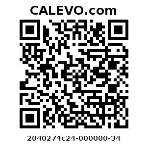 Calevo.com Preisschild 2040274c24-000000-34