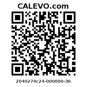 Calevo.com Preisschild 2040274c24-000000-36