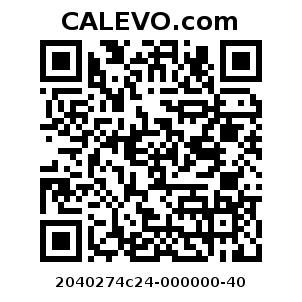 Calevo.com Preisschild 2040274c24-000000-40